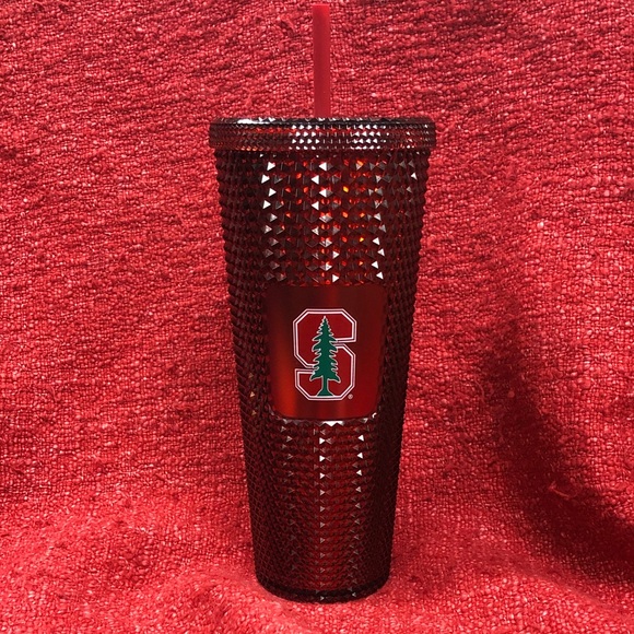Stanford University Red Studded Venti Tumbler with Straw